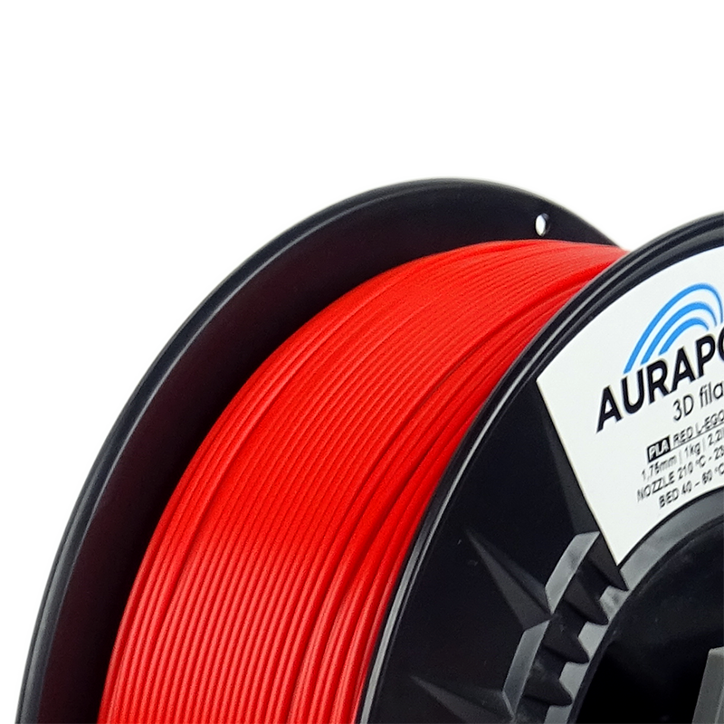 AURAPOL PLA 3D Filament L-EGO Červená 1 kg 1,75 mm