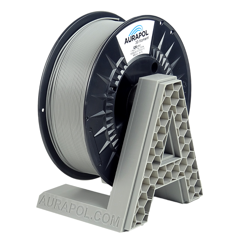 AURAPOL PLA 3D Filament Šedá 1 kg 1,75 mm