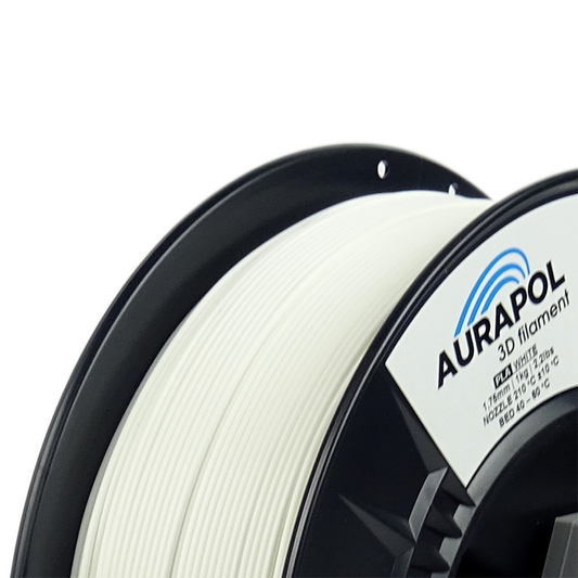 AURAPOL PLA 3D Filament Bílá 1 kg 1,75 mm